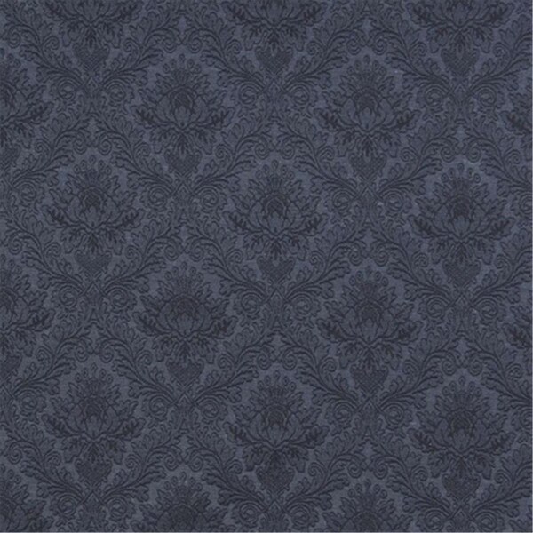 Designer Fabrics 54 in. Wide Blue- Floral Jacquard Woven Upholstery Grade Fabric E538 - main